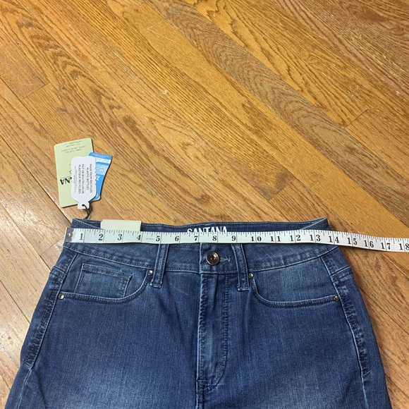 NWT Santana Jeans High Rise Slim Leg Blue Denim - Size 6 - Picture 8 of 9